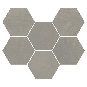 Мозаика Italon  Continuum Iron Mosaico Hexagon  25x29