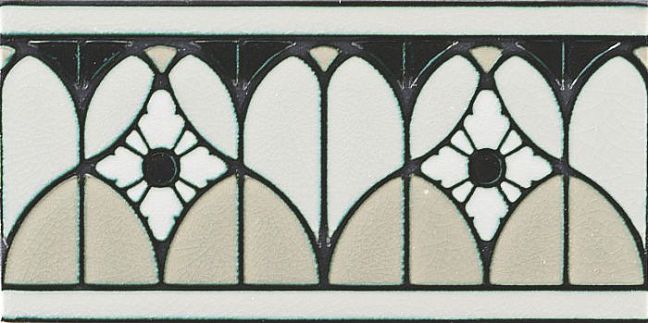 Бордюр Ceramiche Grazia Venice Bordura Fenice Grey Craquele 10x20