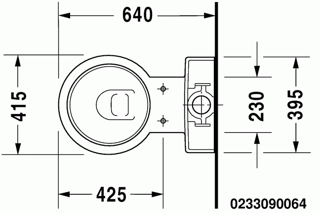 Duravit Starck 1 унитаз напольный 415х640мм, белый с покрытием WonderGliss