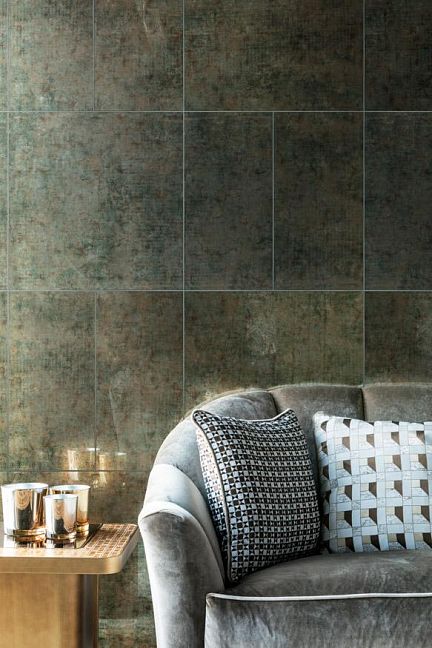 Стеклянная плитка Sicis Vetrite Tile Efesto Green 59,3x59,3