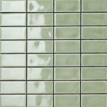 Керамогранит Mutina Din Light Green Glossy 7,4X15