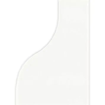 Equipe Керамическая плитка Curve White 8,3x12x0,83  Gloss