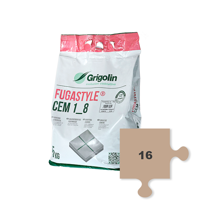 Затирка швов Fugastyle Cem 1_8 16  CARAMEL 5kg