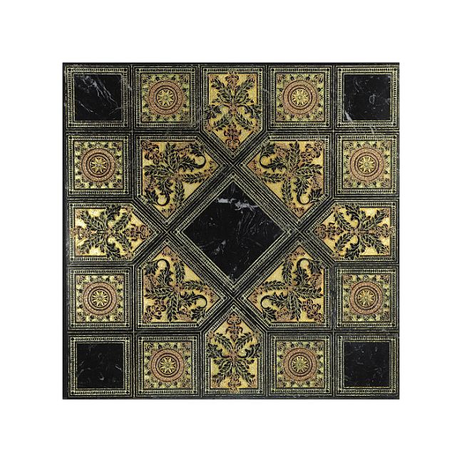 Мраморная плитка Akros Axioma Tonos T Nero Marquinia Gold 40x40