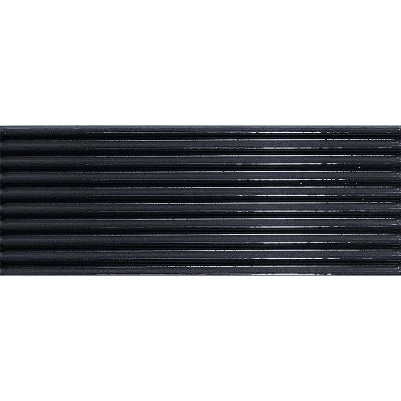 Керамическая плитка Ergon Abacus Carbone Plissè Lux 7.5x20cm 9,5mm