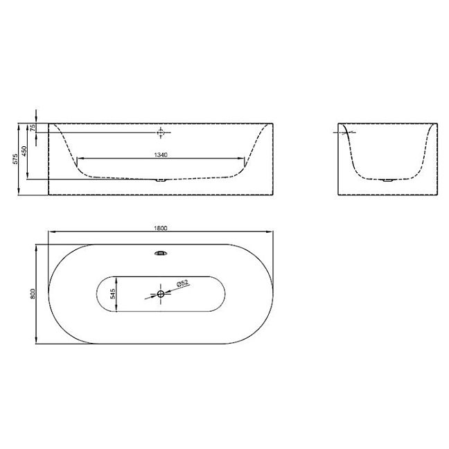 BetteLux Oval Silhouette Ванна отдельностоящая овальная 180x80x45 см, (для удлиненного слива-перелива), цвет blue satin 418