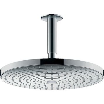 Верхний душ Hansgrohe Raindance Select S d300мм, 2jet (Rain, RainAir), G1/2, шарнирное соединение, потолочный, цвет: хром