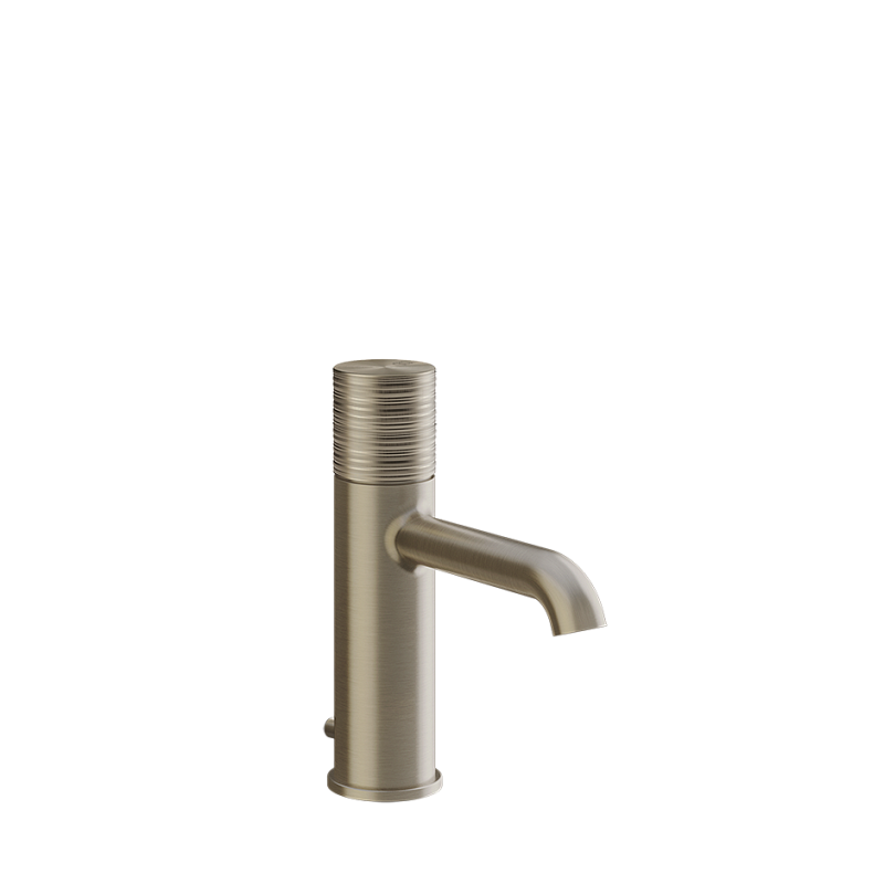 Смеситель для раковины с донным клапаном и соединительными шлангами Gessi Habito Trame, цвет Brass PVD