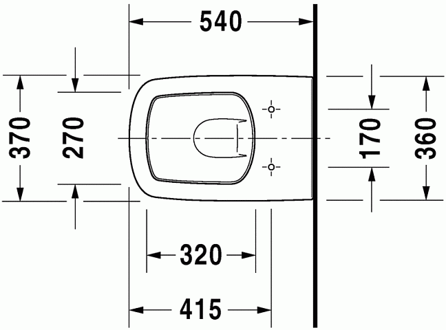 Duravit DuraStyle Унитаз подвесной 540x370 с сидением Soft-Close, цвет: белый