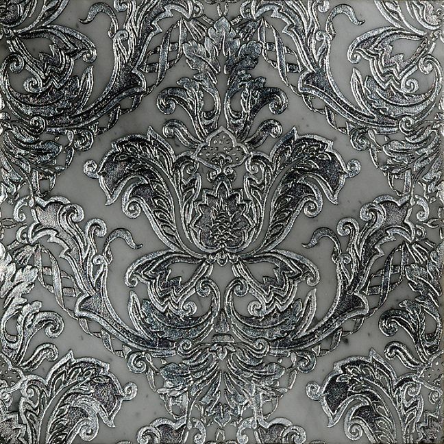 Мраморная плитка Akros Decorative Art Altair T Bianco Carrara Silver 30,5x30,5