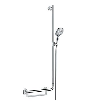 Душевой гарнитур Hansgrohe Raindance Select S 120/U'Comfort, с ручным душем и полочкой, 110см., цвет: хром