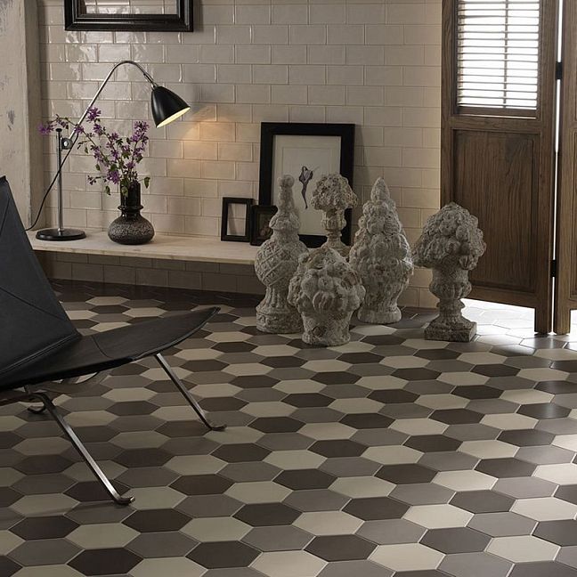 Керамогранит Equipe Hexatile Gris Mate Mat 17,5x20