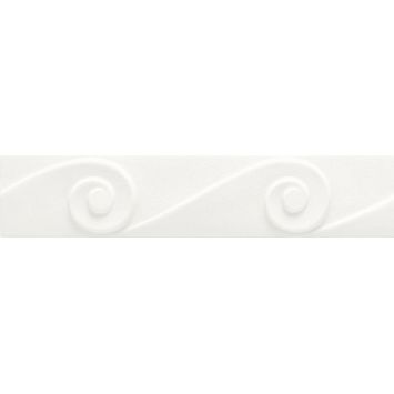 Бордюр Ceramiche Grazia Essenze Onda Bianco Craquele 5,5x26