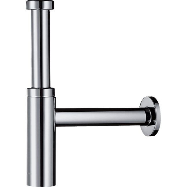 Сифон для раковины Hansgrohe Flowstar S под донный клапан, 1/4’ трубка 140 мм, цвет: хром