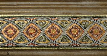 Мраморная плитка Akros Decorative Art Ducale M2058 Biancone Gold 9,8x30,5