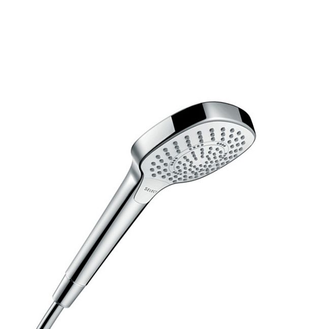 Ручной душ Hansgrohe Croma Select E Multi 11см, цвет: белый/хром