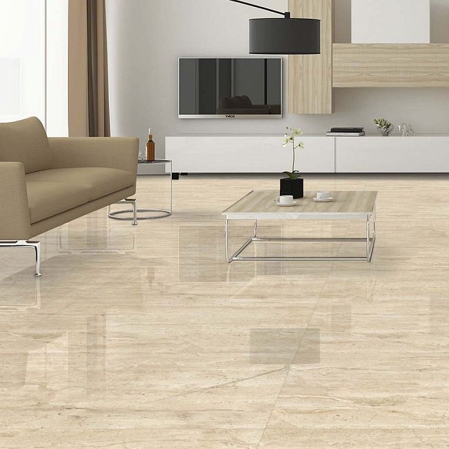 Керамогранит Art&Natura Ceramica Travertino Dianox Beige 60x120х0,9 Glossy