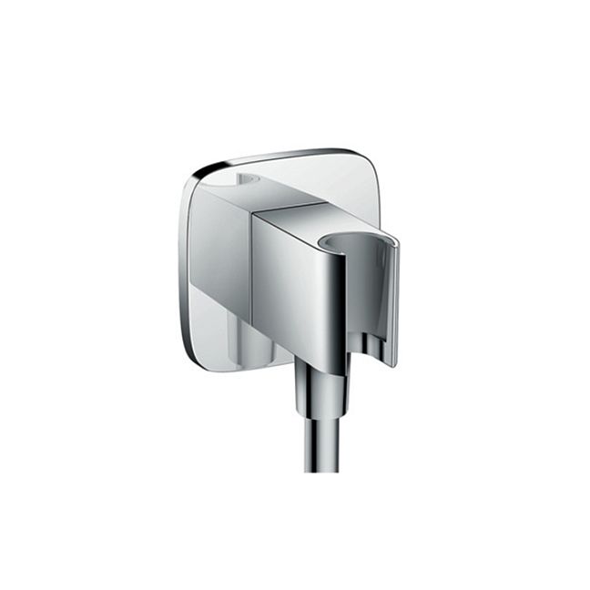 Выпуск с держателем Hansgrohe Fixfit Porter E, цвет: хром