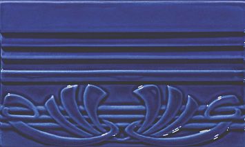 Бордюр Ceramiche Grazia Epoque Terminale Deco Cobalt Craquele 12x20