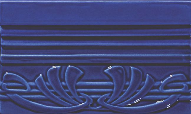 Бордюр Ceramiche Grazia Epoque Terminale Deco Cobalt Craquele 12x20