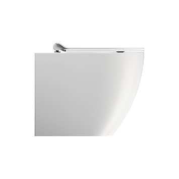 Унитаз Pura безободковый с водоворотной системой смыва Swirlflush фаянсовый белый матовый (881009)