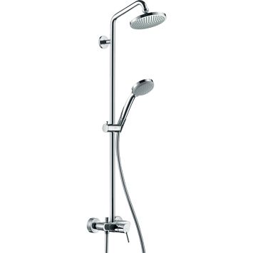 Душевая стойка Hansgrohe Croma 100 Showerpipe 160, диаметр 16см, с однорычажным смесителем и ручным душем, цвет: хром