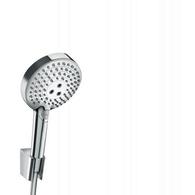 Ручной душ Hansgrohe Raindance Sel.S 120 PowderR.Porter, с держателем для душа, цвет: хром