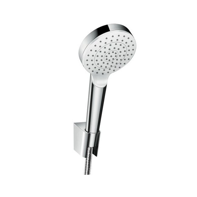 Ручной душ Hansgrohe Crometta 1jet Porter 10см., с держателем, цвет: белый/хром