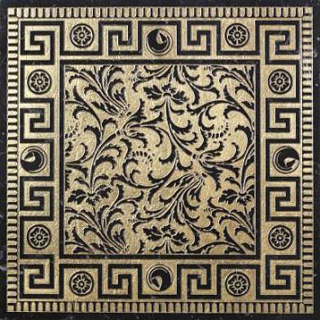 Мраморная плитка Akros Luxurius Zephyros T Nero Marquinia Gold 30,5x30,5