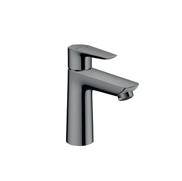 Смеситель для раковины Hansgrohe Talis E 110, на 1 отв, с донным клапаном, излив 112мм, цвет: шлифованный черный хром