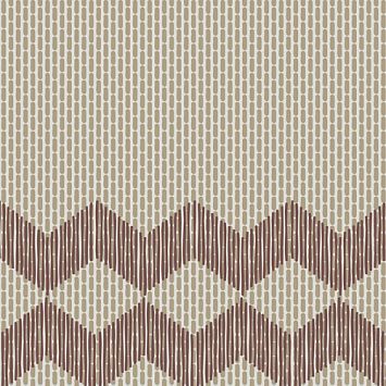 Керамогранит Mutina Tape Zigzag Half Brown 20,5x20,5