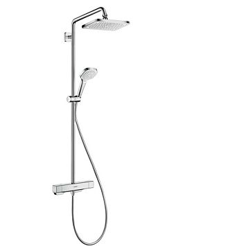 Душевая система Hansgrohe Croma E 280 1jet Showerpipe с термостатом для душа, цвет: хром