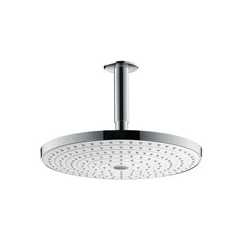 Верхний душ Hansgrohe Raindance Select S d300мм, 2jet (Rain, RainAir), G1/2, шарнирное соединение, потолочный, цвет: белый/хром