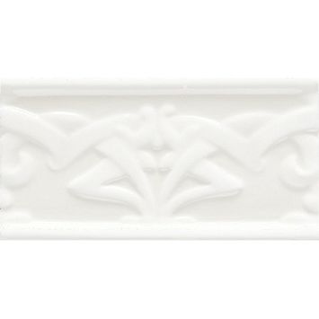 Бордюр Ceramiche Grazia Essenze Liberty Bianco Craquele 6,5x13