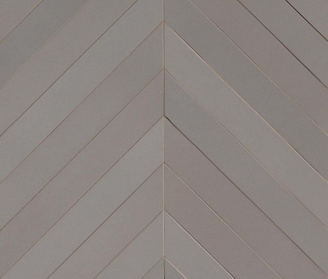 Керамогранит Mutina Mews Chevron Pigeon 5.5x39.4 см, серый