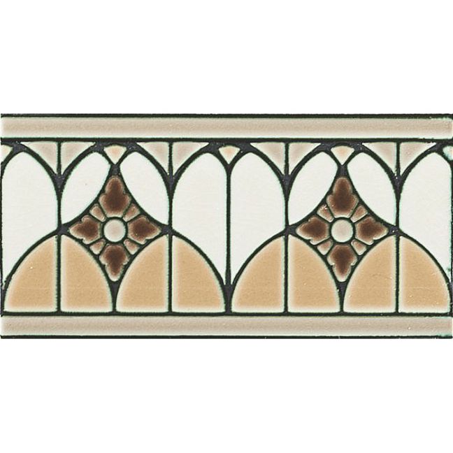 Бордюр Ceramiche Grazia Venice Bordura Fenice Caramel Craquele 10x20