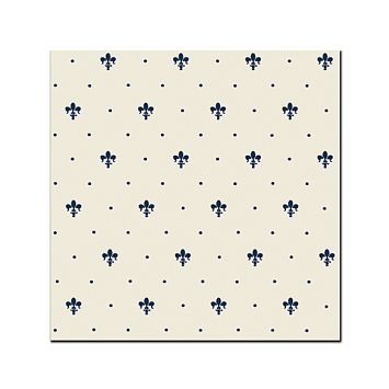 Керамическая плитка Petrachers Grand Elegance Giglio Blu Su Panna 20x20